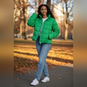 Inso Collection Green Women's Puffer Jacket